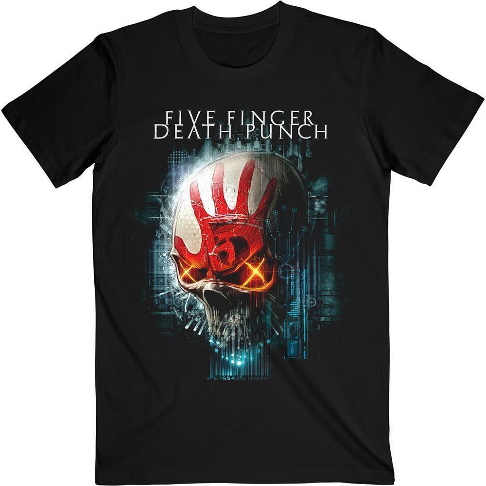 Five Finger Death Punch Unisex T Shirt Interface Skull